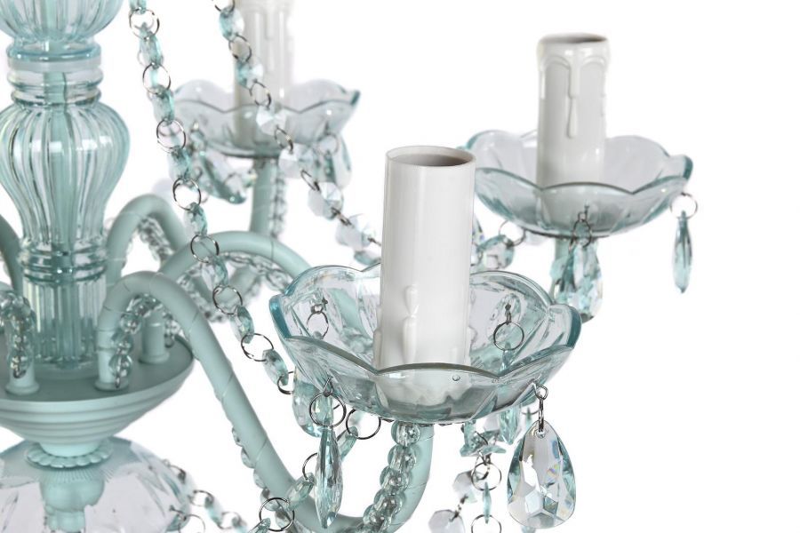 Żyrandol Maria Teresa 6 crystal blue